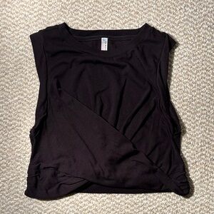FP Movement Black Cross Front Crop Tank Wmns Size XS